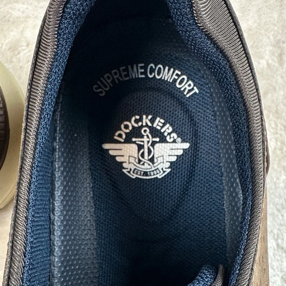 Dockers Brown Men's Oxfords with Black Accents‎ Fontera 24 NIB